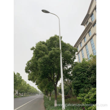 Single arm powder coating lamp pole